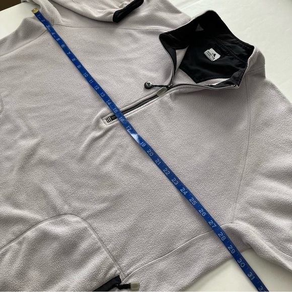 Adidas’s Gray Pullover fleece 3 quarter Zip Size: Men's 2XL Excellent Condition - Picture 7 of 14